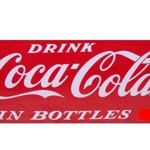 "Drink Coca-Cola In Bottles" White  Water Release or Vinyl Decal for Vendo V-23