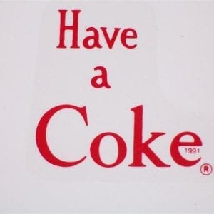 "Have a Coke" for Bottle Gates of Cavalier CS-72  & CS-96