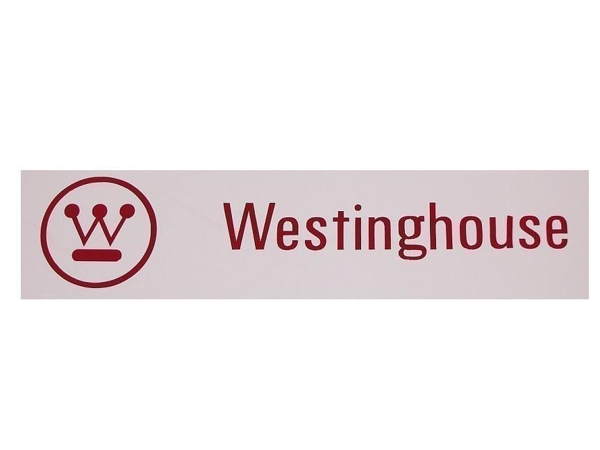 "Westinghouse" Logo Red or White Vinyl Decal