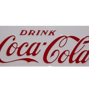 "Drink Coca-Cola" Red  Vinyl Decal for Later Cavalier CS-72 & CS-96
