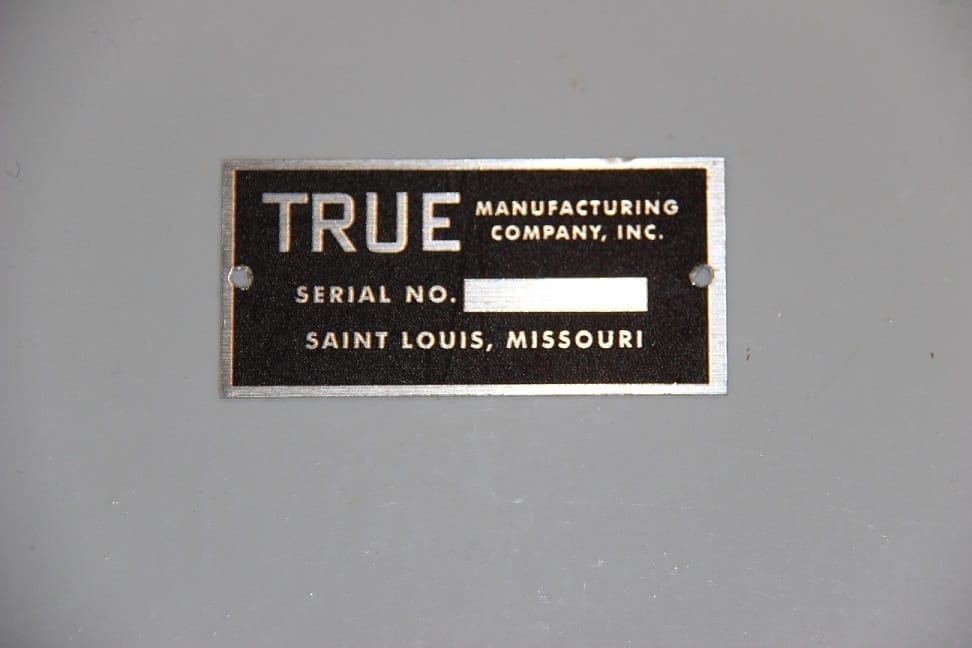 True Manufacturing Company ID Tag