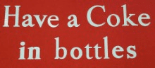 Have a Coke In Bottles White Vinyl Decals