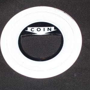 Coin & Correct Change Only" Plastic Window for Vendo V-63, V-90 & V-126